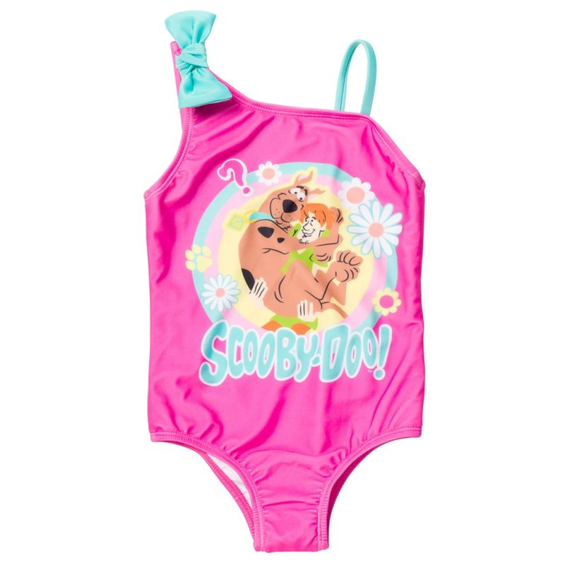 Scooby Doo Shaggy Scooby-Doo Girls One Piece Bathing Suit Little Kid to Big Kid, 1 of 8