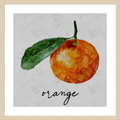 Summertime Citrus I Framed Graphic Art Print in Svelte Natural
