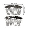 Unique Bargains Women's Wing Shape Hair Comb Insertion Tool Black 1 Pc - 2 of 3