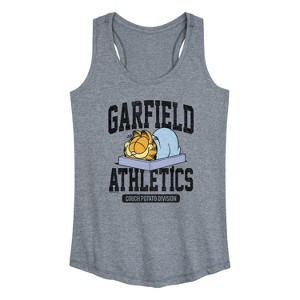 Women's - Garfield - Athletics Couch Potato Division Graphic Racerback Tank - 1 of 4