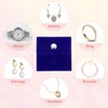 Unique Bargains Velvet Portable Earrings Bracelets Snap Button Jewelry Storage Bag 12 Pcs - 4 of 4