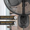 Mule 18" KWIK Install Wall Mount Outdoor Oscillating Wet Rated Fan, Matte Black - 3 of 4
