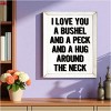 Slickblue I Love You a Bushel and a Peck Wood Sign – Rustic Wall Decor for Nursery or Home – 9"x12", Color Options - 2 of 3