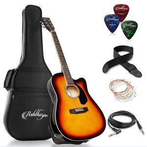 Ashthorpe Full-Size Cutaway Thinline Acoustic Electric Guitar Package with Premium Tonewoods - 1 of 4