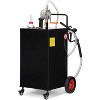 Fuel Tank with Pump, Heavy Duty Portable Gasoline Tank with Roller/Hose/Fuel Transfer Storage Tank - 2 of 4