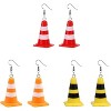 Traffic Cone Dangle Earrings Lightweight Acrylic Traffic Warnings Drop Earring for Women Creative Jewelry - 3 of 4