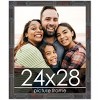 PosterPalooza | 24x28 Thin Bamboo Picture Frame, UV Acrylic, 2 Finishes - Gold and Brown - 2 of 4
