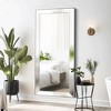 Lirago Rectangle PS Leaning Mirror Vanity Mirror Decor Mirror Wall Mirror with Wide Frame 70*30 Silver - 3 of 4