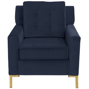 Henry Arm Chair Regal Navy - Cloth & Co, Blue