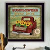 Fisfet "Sunflowers From the Farm" By Mollie B., Printed Wall Art, Ready To Hang Framed Poster, Black Frame - 4 of 4