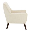NicBex Polyester Accent Chair,Upholstered Living Room Chairs with Mid-Height Back and Birch Legs,Cozy Armchair,Accent Chairs for Living Room,Cream - 4 of 4