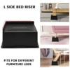 Aoibox Bed Risers 6 Inch Heavy Duty Furniture Lifts Blocks Support 6000 lbs Oversized Anti-Slip 4 Pack for Sofa Chair - 3 of 4
