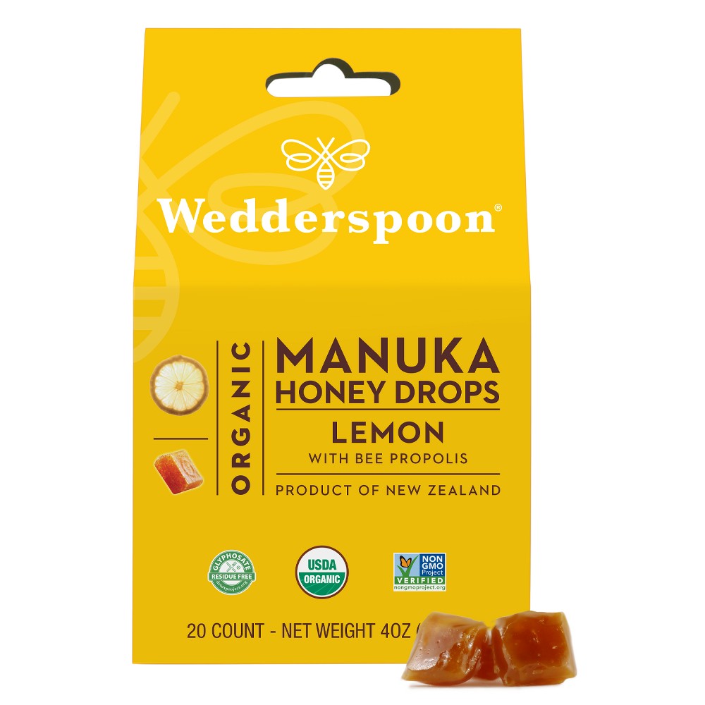 LEMON MANUKA HONEY DROPS, LEMON
