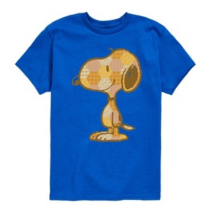 Boys' - Peanuts - Snoopy Patchwork Short Sleeve Graphic T-Shirt - 1 of 4