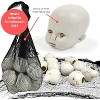 4E's Novelty Doll Heads Halloween Decorations, 12 Pcs Baby Doll Heads in Mesh Bag, 3.5" Baby Doll Heads for Halloween Perfect Decor - 3 of 4