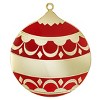 Gloria Duchin Red Enamel Christmas Ball Tree Ornament - 2 of 3
