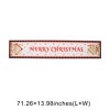 Unique Bargains Christmas Table Runner Polyester Red White 71x14 Inch 1 Pc - 3 of 4