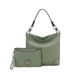 MKF Collection Viviana Vegan Leather Hobo Bag with Matching Wristlet by Mia K - 1 of 4