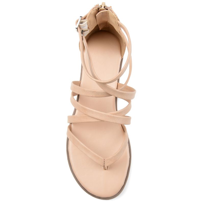 Journee Collection Womens Zailie Tru Comfort Foam Gladiator Flat Sandals, 5 of 11