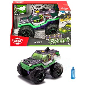 Dickie Toys Rowdy Rocker Monster Truck Green Purple Lights Sounds Ages 3+ - 1 of 4