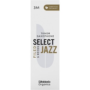 D'Addario Woodwinds Select Jazz, Tenor Saxophone Reeds - Filed,Box of 5 - 1 of 4