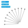 Unique Bargains Brass Silver Plated DIY Craft ewelry Making Ball Head Pins 100 Pcs - 4 of 4