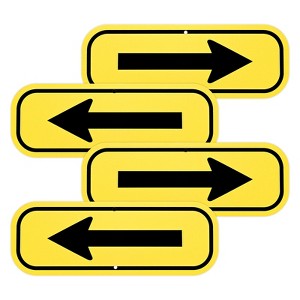 Unique Bargains Aluminum Reflective Outdoor Garden Arrow Signs 1 Pc - 1 of 4