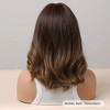 Jessie's Wig 14 Inch Short Wavy Synthetic Wigs Dark Brown 1 Pc/Pack - 3 of 4