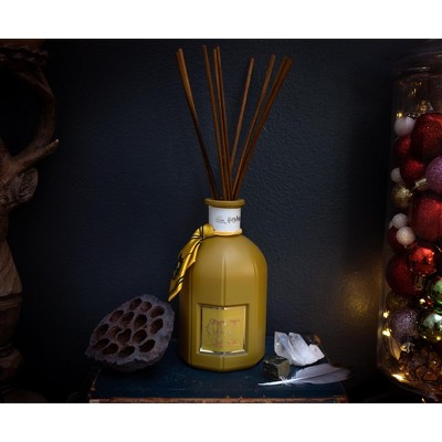 Yellow Glass Reed Diffuser with Lemon Scent Sticks