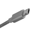 SilverStone Technology  Reversible USB-A to Reversible Micro-B cable 0.5meter(1.65ft) Nylon Braided and aluminum shell charcoal - 3 of 4