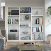 Okak Minimalism Bookshelf, Three-piece Display Case with Open Shelves, Storage Organizer for Living Room, Office - 2 of 4