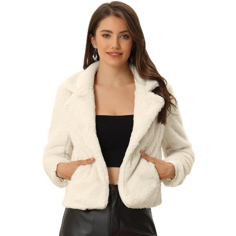 Target womens cheap faux fur jacket