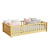 Twin Size Platform Bed Frame with Book Rack - ModernLuxe - 4 of 4