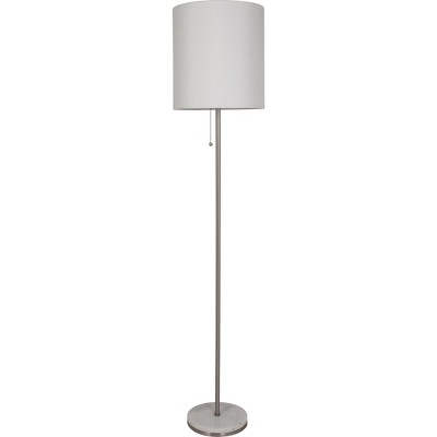 Nickel and Marble Base Stick Floor Lamp (Includes LED Light Bulb)- Project 62™