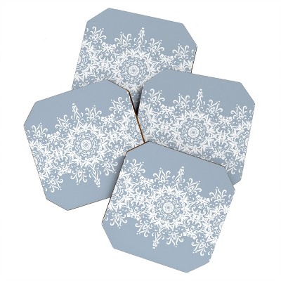 Lisa Argyropoulos Snowfrost Set of 4 Coasters - Deny Designs