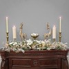 National Tree Company 48" Frosted Colonial Garland with LED Lights - 2 of 4