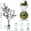 Artificial Magnolia Tree,Realistic Faux Plants in Pot,Magnolia Tree,Tree Indoor with Blooming Flowers and Leaves for Garden Office Party Wedding - 2 of 4