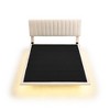 TIRAMISUBEST Queen Size Upholstered Platform Bed with Sensor Light and Headboard, Floating Velvet Bed Frame for Bedroom - 4 of 4