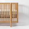 Babyletto Muslin Crib Sheet, GOTS Certified Organic Cotton - Moss Stripe - 3 of 4