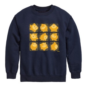 Boys' - Disney - Star Face Grid Graphic Long Sleeve Fleece Sweatshirt - 1 of 4