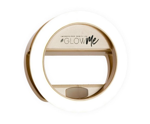 Impressions Vanity GlowMe 2.0 LED Selfie Ring Light - Champagne Gold