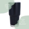 100 North 30 Ounce Stainless Steel On the Go Travel Tumbler With Push Top Lid, Biceps in Your Way Black - 3 of 4