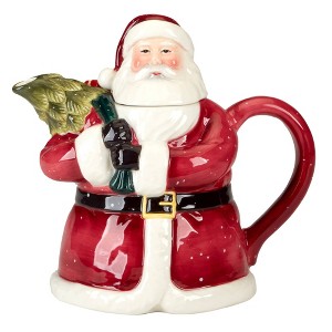 Certified International 28 fl oz Santa's Secret Teapot - 1 of 3