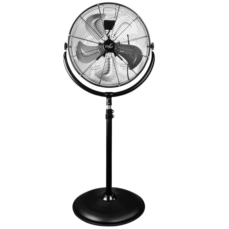 Vie Air 20 Inch Industrial 3 Speed Heavy Duty Powerful and Quiet Metal High Velocity 360 Degree Tilting Pedestal Drum Fan, 1 of 8