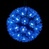 Northlight LED Lighted Hanging Starlight Sphere Outdoor Christmas Decoration- 6" - Blue Lights - 2 of 4