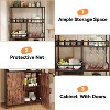 70.8" Bakers Rack with Wine Rack & Goblet Holder, 5-Tier Kitchen Stand with Storage Cabinet for Coffee & Dining Room - 4 of 4