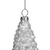 Northlight Frosted Pine Cone Glass Christmas Ornament - 6" - Silver - 3 of 3