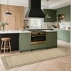 Scalloped Pattern Rugs for Living Room Bedroom Soft Non Slip Low Pile Throw Carpet Washable Foldable Area Rug - 2 of 4