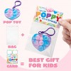 Joyfy 12/30 Packs Valentine’s Day Gift Card with Pop Keychain, Stress Relief Fidget Toys for Kids Valentine's Party Favors and Classroom Exchange Gift - 3 of 4