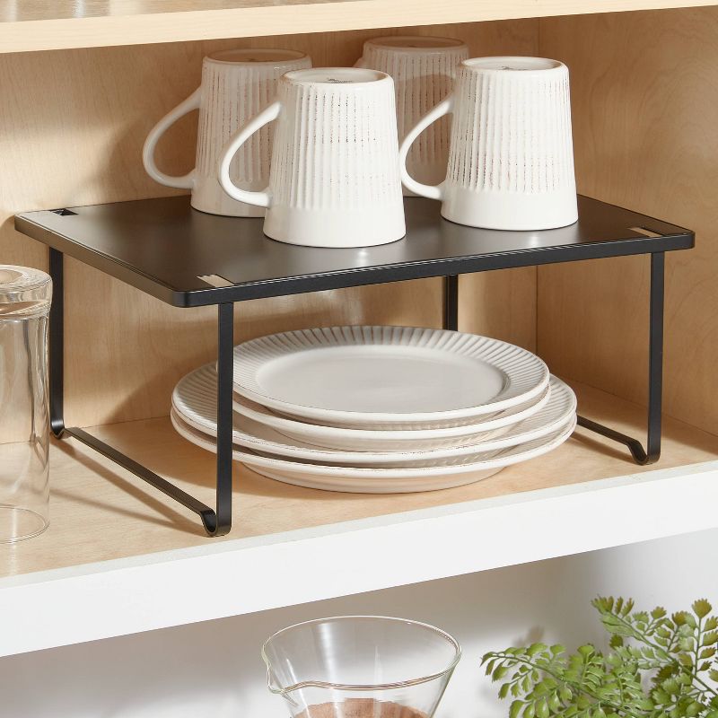 Metal Stacking Shelf with Powder Coated Finish Black - Brightroom&#8482;, 3 of 5